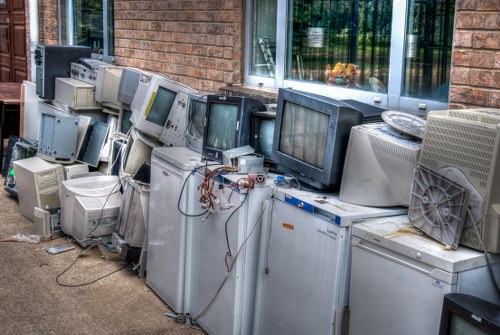 Professional assessing garage for clearance in Mayfair